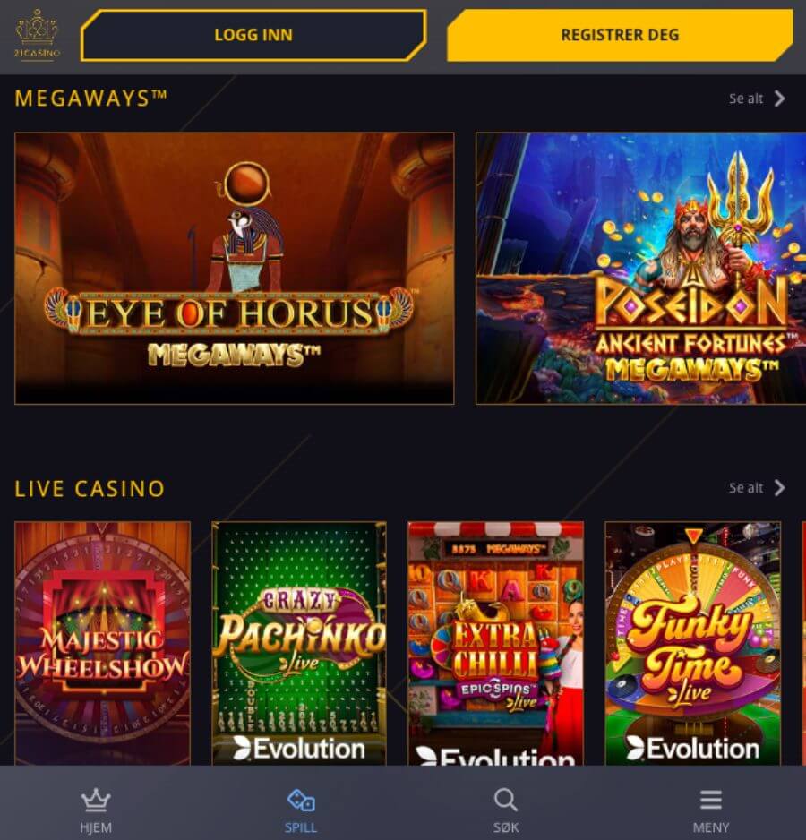 21 Casino har et mobilcasino via nettleseren