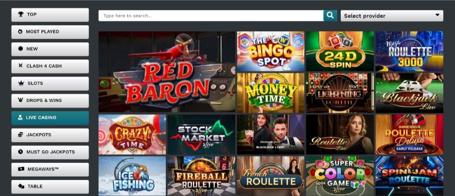 Live casino hos 21Prive