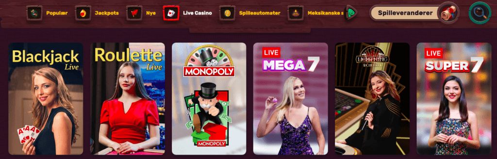 5Gringos Casino - Live Casino