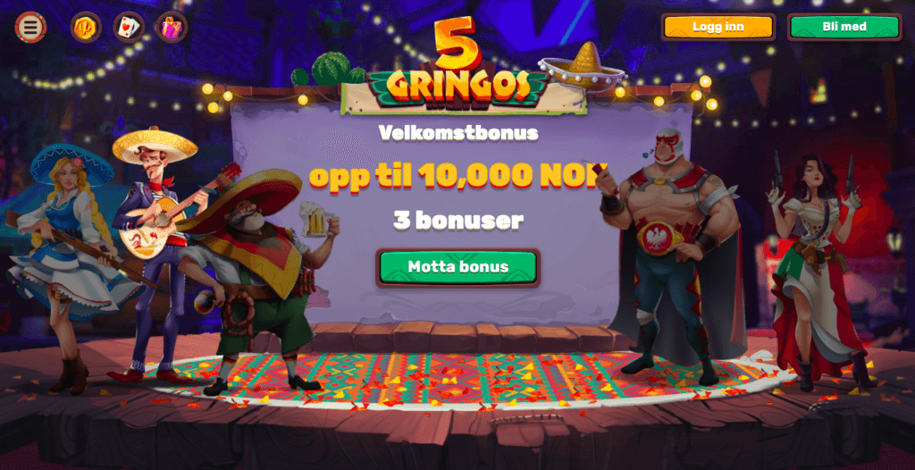 5Gringos Casino forside