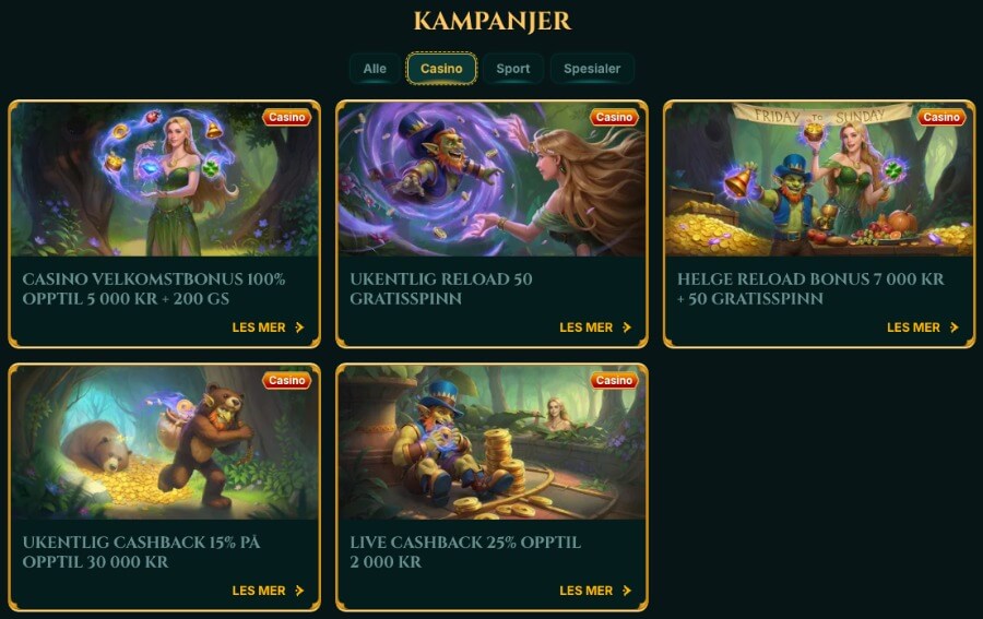 7Signs har en kampanjeside med noen tilbud