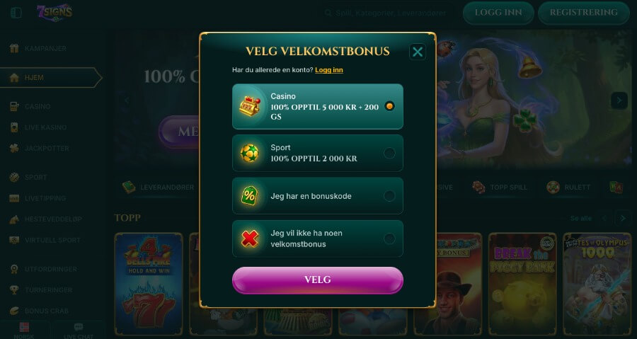 7Signs registreringsprosess