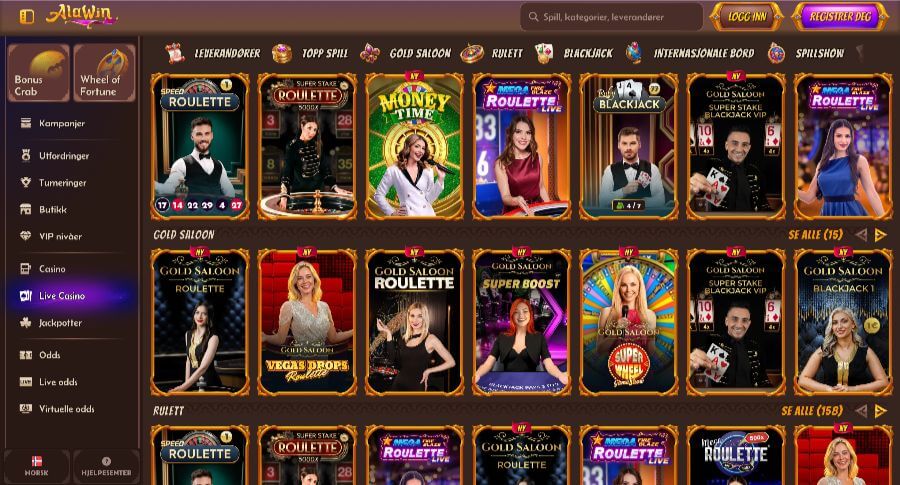 Alawin Live Casino