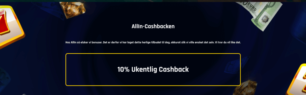 All In Casino cashback