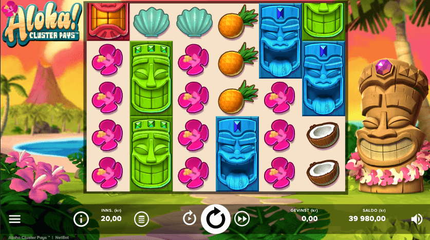 Spilleautomaten Aloha: Cluster Pays av NetEnt