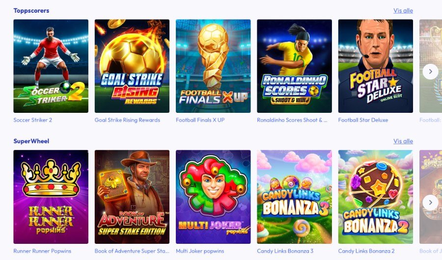 BetFriday har et variert utvalg av spilleautomater og andre casinospill