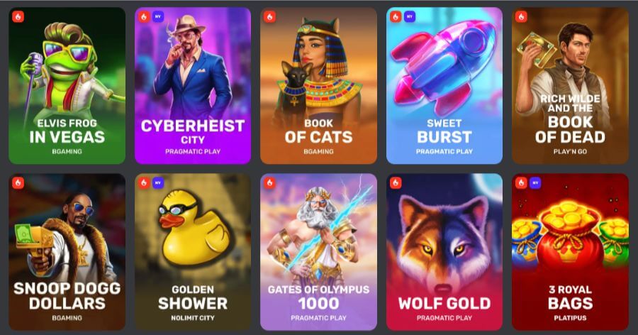 BetPRIMEIRO har et utvalg av klassiske spilleautomater og andre casinospill