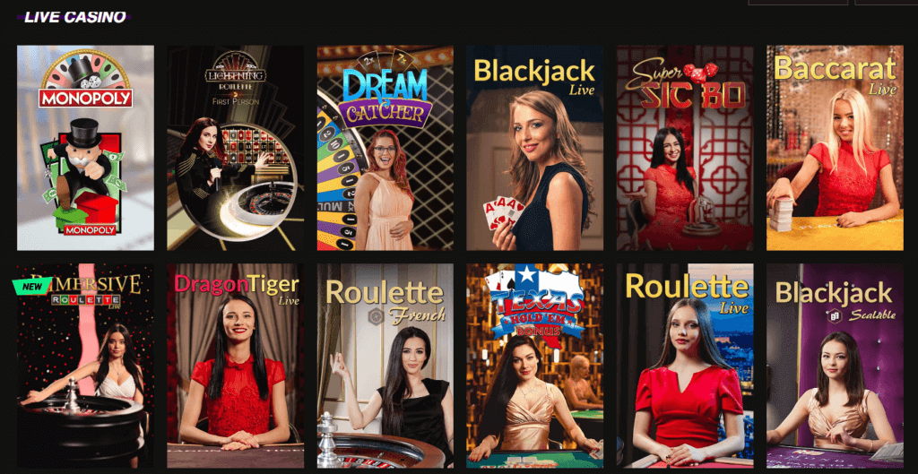 Betinia - Live Casino