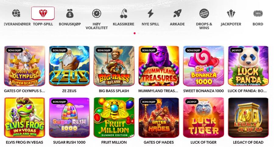 Betista har et godt utvalg av spennende spilleautomater