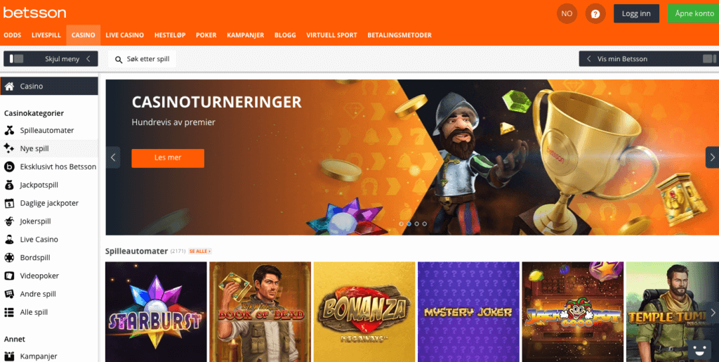 Betsson casinotilbud