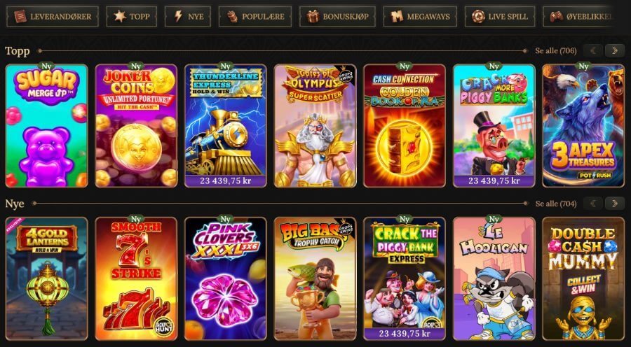 Betwest har et variert utvalg av spilleautomater og andre casinospill