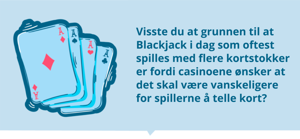 Blackjack fakta om korttelling