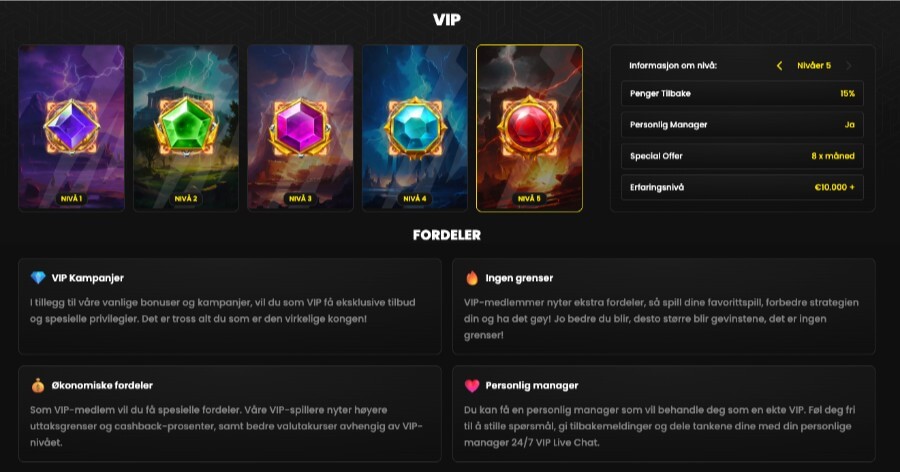 VIP-programmet hos Blitz-bet