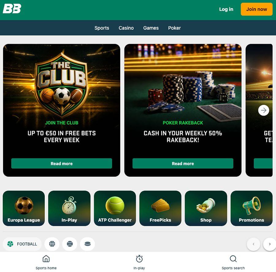 Boabet har et mobilcasino via nettleseren