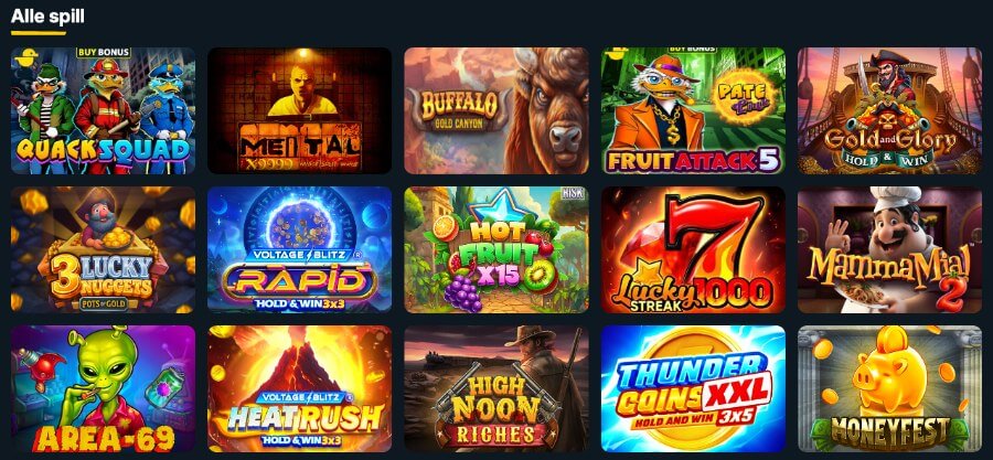 Campeonbet har et variert utvalg av spilleautomater og andre casinospill