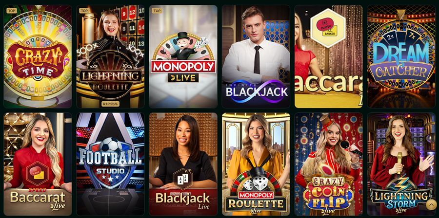Cashlounge har et live casino med klassiske bordspill og live game show-spill