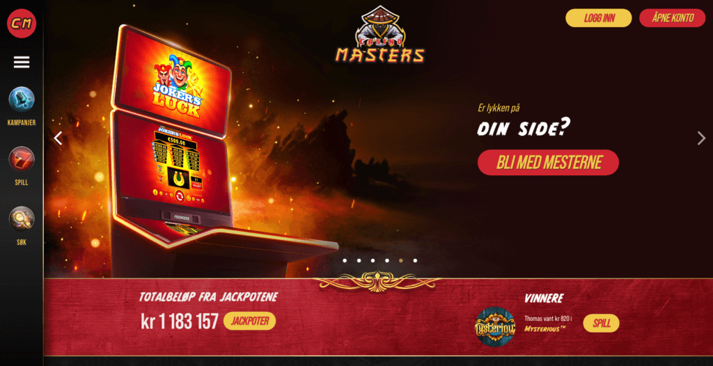 Casino Masters velkomstbonus