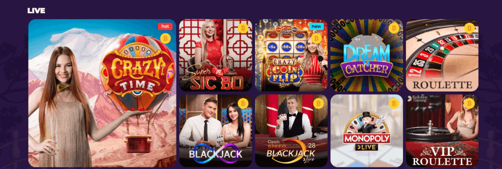 Live casino hos kryptocasinoet Casitsu