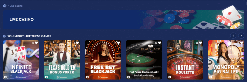 Live casino hos Celsius Casino