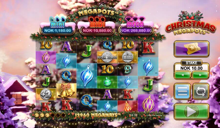 Spilleautomaten Christmas Megapots hovedspill