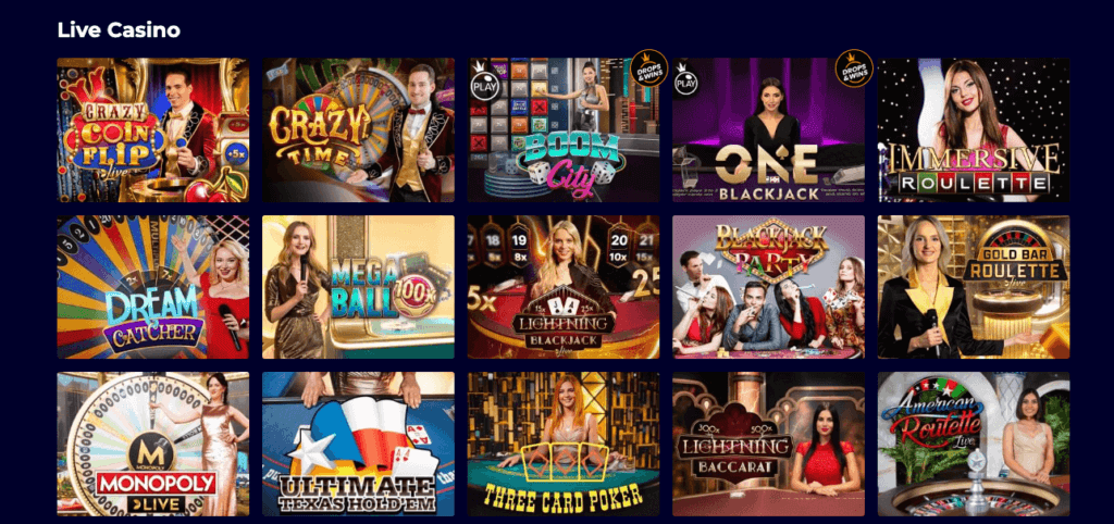 Live casino hos Club Riches