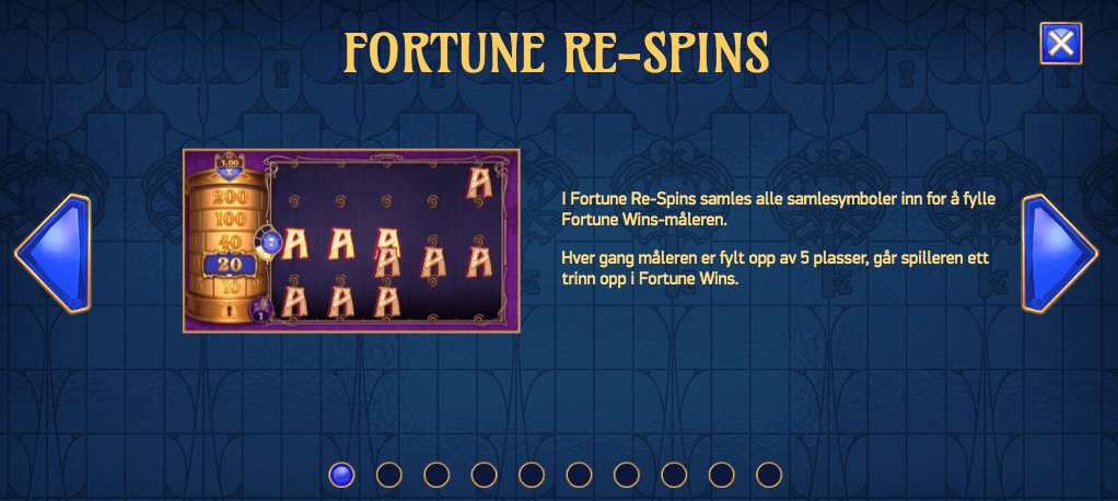 Codex of Fortune - Fortune Re-spins