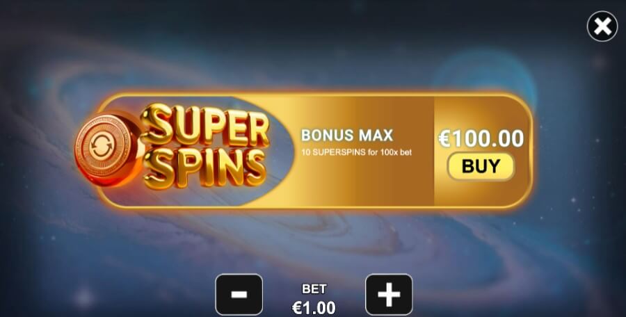 Cosmic Jokers har en bonus buy-funksjon tilgjengelig