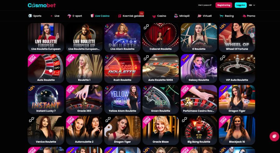 CosmoBet Live Casino