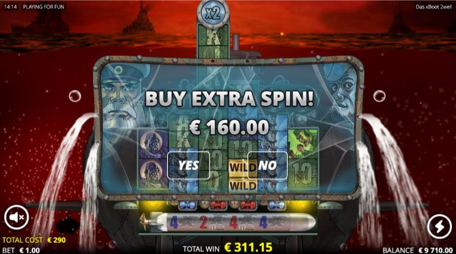 Ekstra spinn-funksjon på spilleautomaten Das xBoot 2wei!