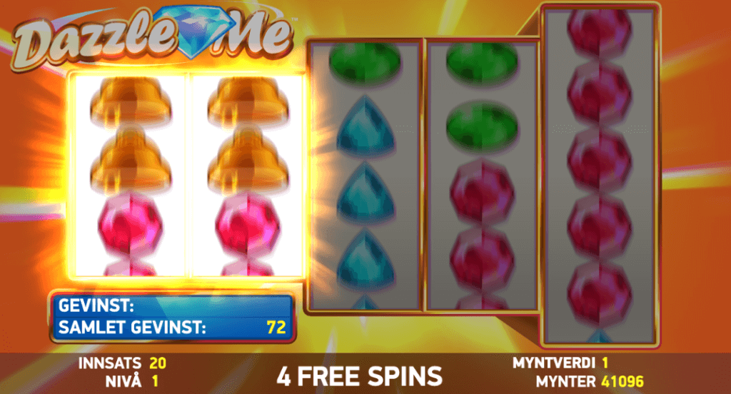 Dazzle Me free spins