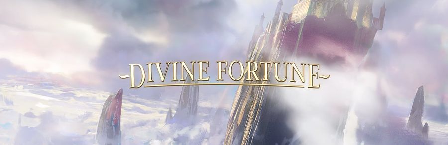 Introbilde på spilleautomaten Divine Fortune fra NetEnt