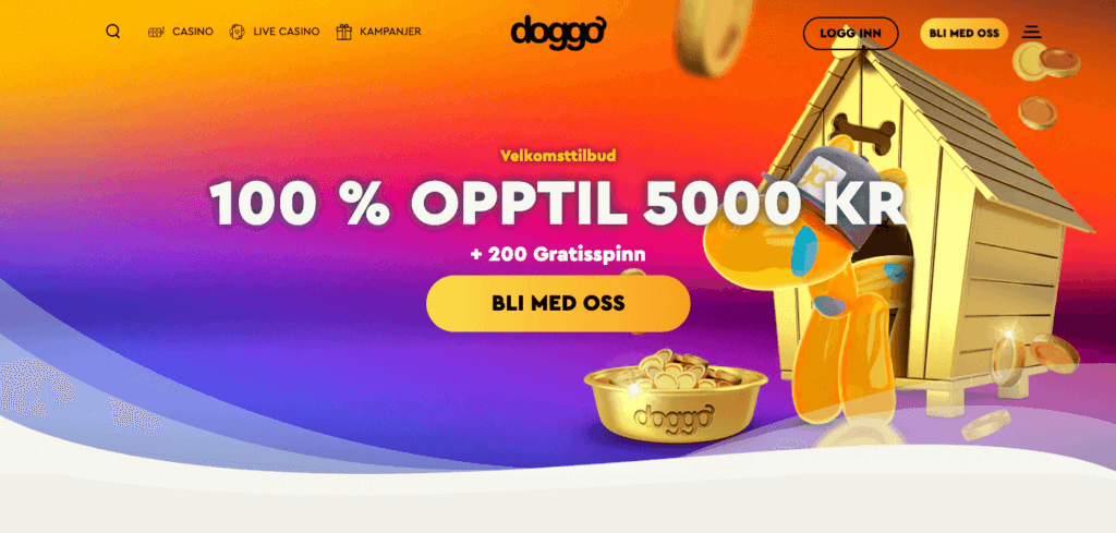 Forsiden til Doggo Casino