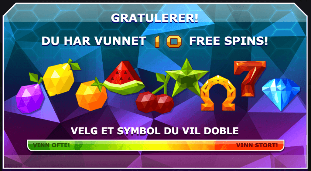 Doubles free spins valg