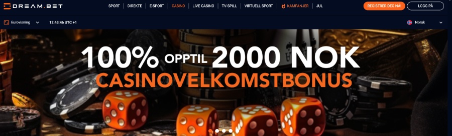 Dream.bet velkomstbonus