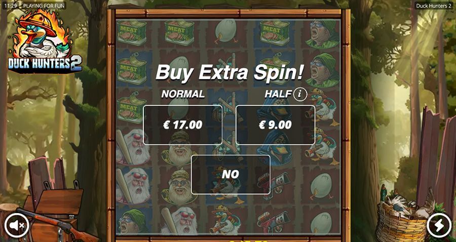 xTra Spin på spilleautomaten Duck Hunters 2