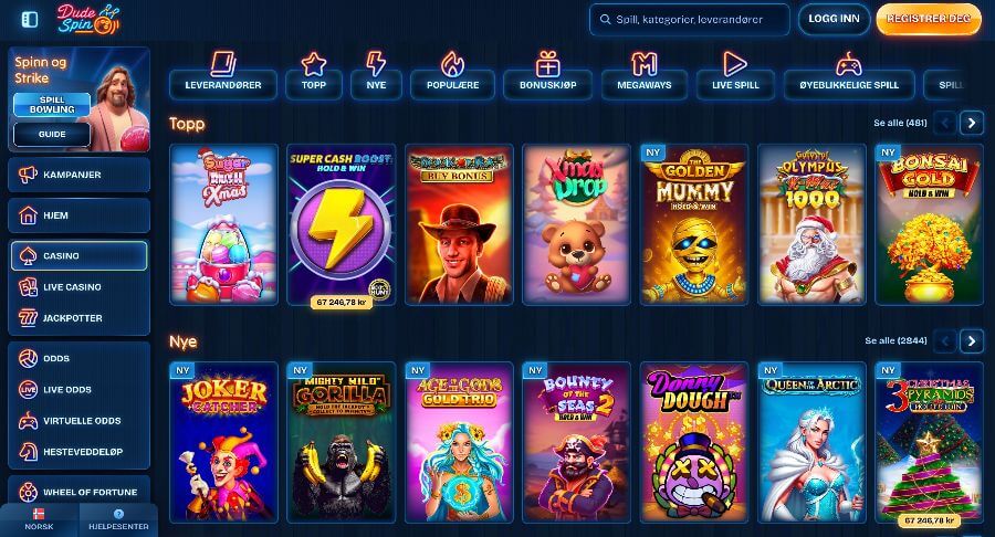 Dude Spin Spilleautomater