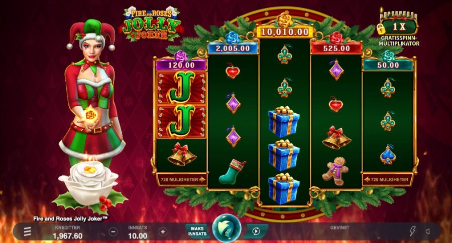 Spilleautomaten Fire and Roses Jolly Joker er et populært jokerspill