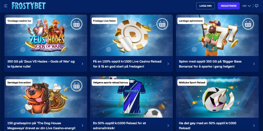 Frostybet Kampanjer alle 2