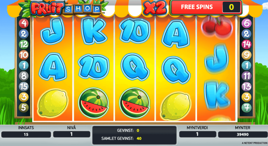 Fruit Shop free spins