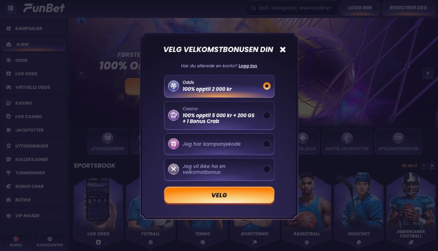 Registrering hos FunBet er enkelt og raskt