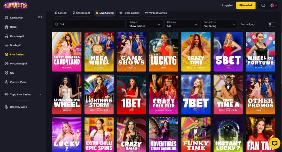 Gamblits game Shows