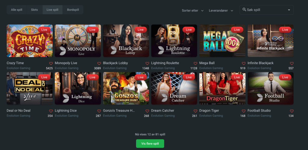 Gamdom - Live Casino