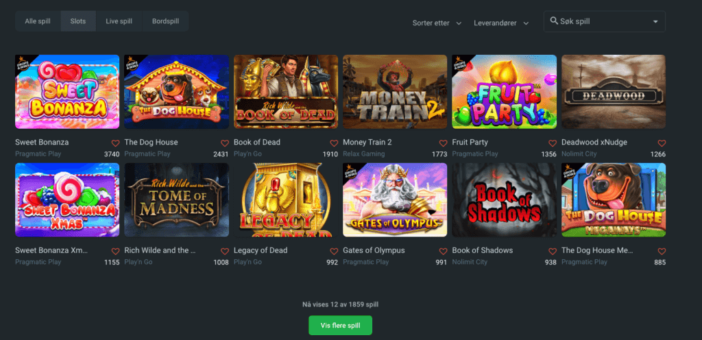 Gamdom spilleautomater