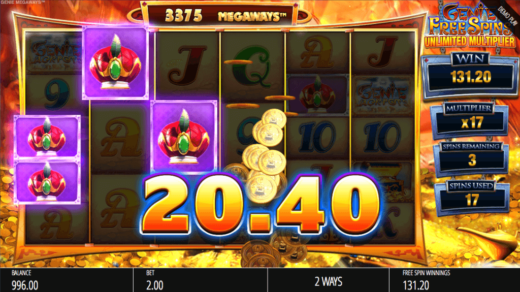 Genie Jackpots Megaways™ free spins