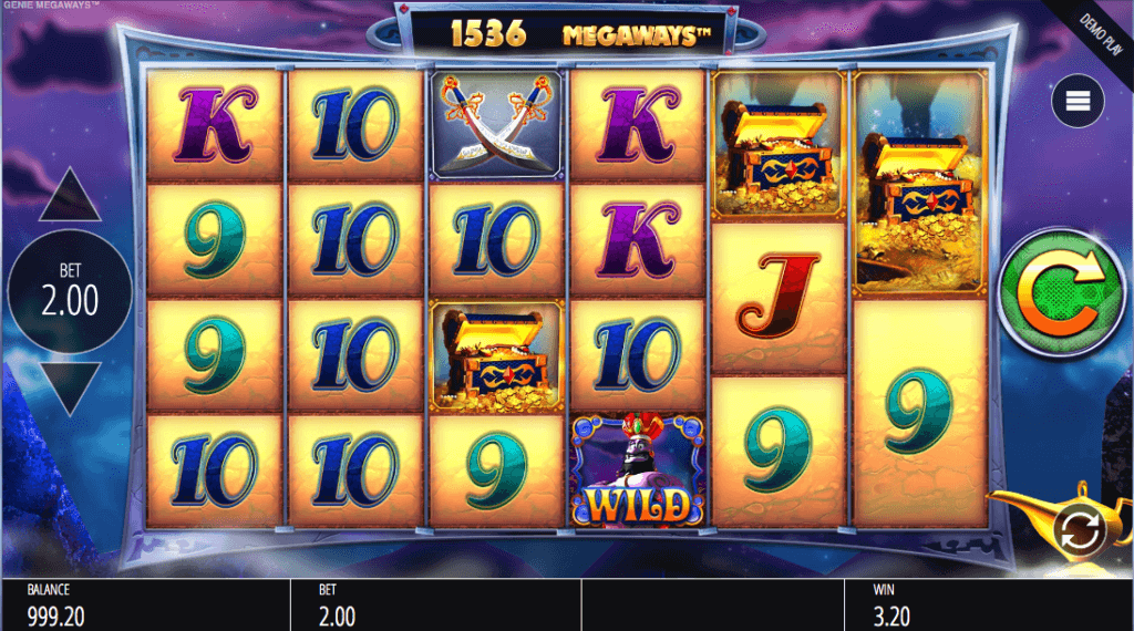 Spilleautomaten Genie Jackpots Megaways™ hovedspill