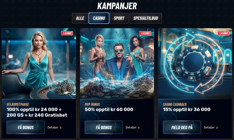 Golazzo kampanjeside med tilbud