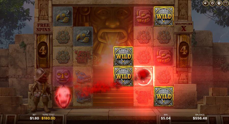Calamity WIld kan plassere alt fra 3 til 6 symboler å¨hjulene