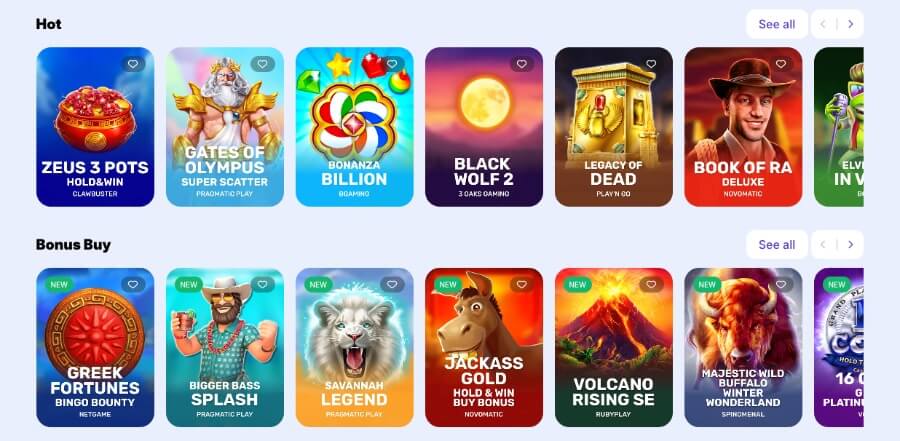 Goodman Casino har et variert utvalg av spilleautomater og andre casinospill
