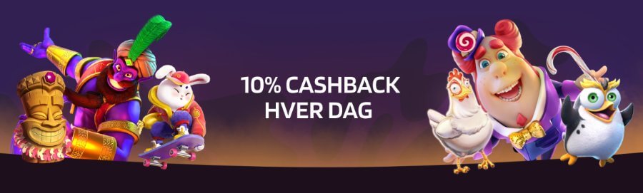 HappySlots sin daglige cashback er et stort pluss dersom det går litt dårlig