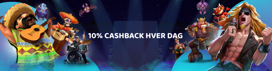 HeyCasino har en daglig cashback-bonus på 10%